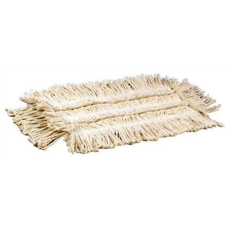 Renown 48 in. x 5 in. 4-Ply White Heavy-Duty Disposable Cotton Dust Mop REN02322-IB